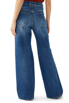 Straight-Cut Denim Jeans