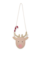 Kids Reindeer Woven Crossbody Bag