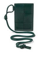 Intrecciato Badge Holder