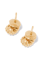 Serpent Bohème Stud Earrings, 18k Yellow Gold & Diamonds