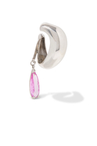 Blown Drip Ear Cuff, 925 Sterling Silver & Amethyst
