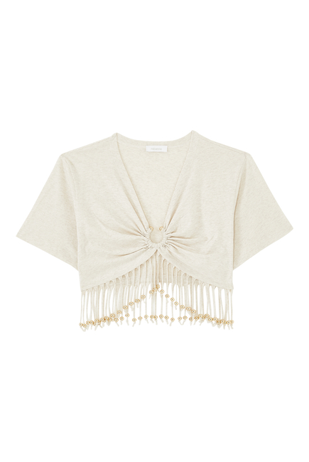 Cropped Embellished Top