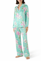 Lila Abalone Turquoise Floral Pyjamas
