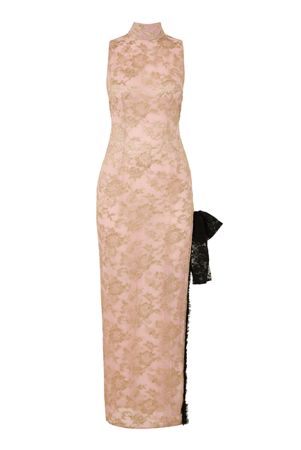 High Neck Lace Dress