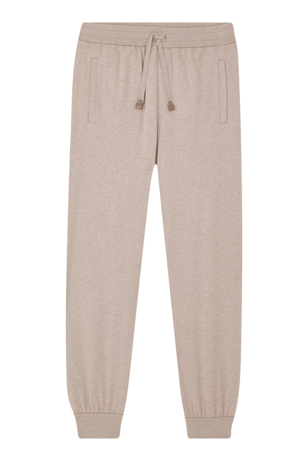 Stretch Cotton Piqué Sweatpants