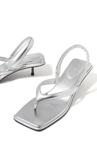 Slingback Thong Heels 40