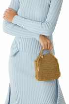 Falabella Lurex Crochet Tiny Shoulder Bag