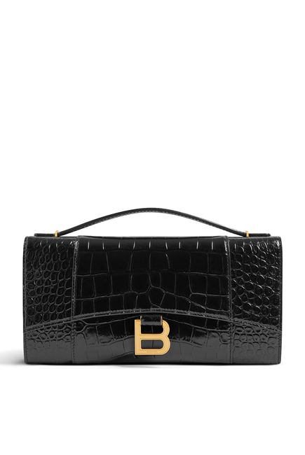 Small Hourglass Top-Handle Bag