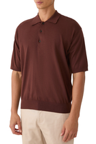 Super High Gauge Cotton Knit Polo