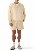 Light Sheer Nylon Half Zip Polo