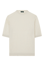 Slim-Fit Cotton and Linen T-Shirt