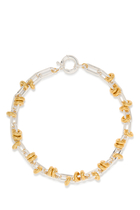 Two-Tone Knot Necklace