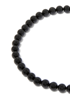 Onyx Beaded Necklace, 18K Yellow Gold