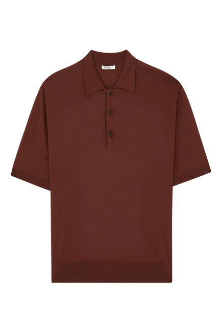 Super High Gauge Cotton Knit Polo