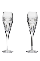 Diamond Champagne Flutes, Set of 2