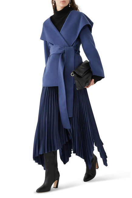 Ade Knit Weave Plissé Skirt