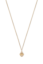 Cleo Mini Rev Pendant, 18k Yellow Gold with Full Diamonds