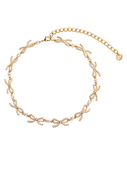 Crystal Bows Necklace