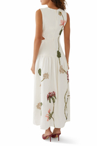 Otoño Orquidea Midi Dress