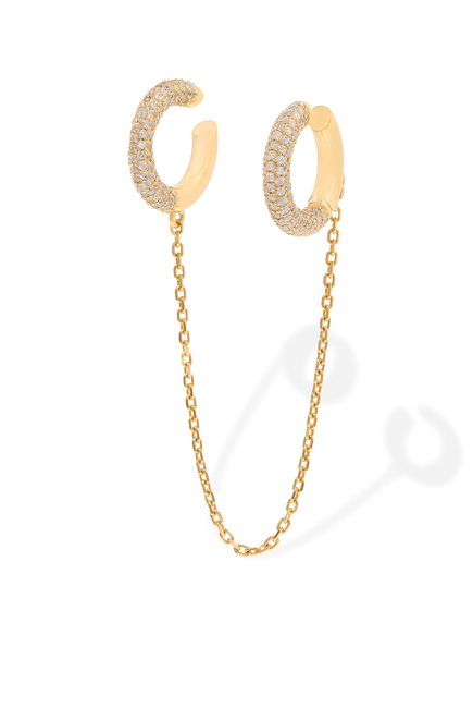 Encrusted Mini Loophole Earring