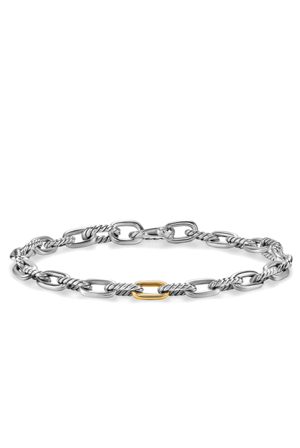 DY Madison® Chain Bracelet, Sterling Silver, 18k Yellow Gold