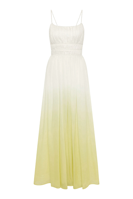 Acapella Ruched Midi Dress