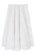 Broderie Midi Skirt