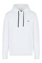 Micro Logo Patch Hooded Sweatshirt