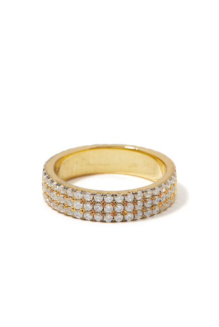 Lara Ring, 14k Gold Plated Brass