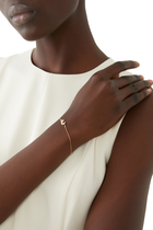 Oula Ein XS Letter Bracelet, 18k Yellow Gold with Diamonds
