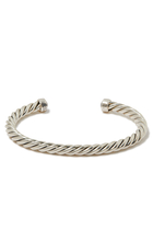Cable Classic Cuff Bracelet, Sterling Silver & Black Onyx