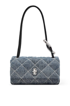The Quilted Denim Snapshot Convertible Shoulder Bag