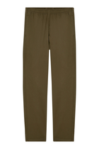 Straight Leg Gabardine Trousers