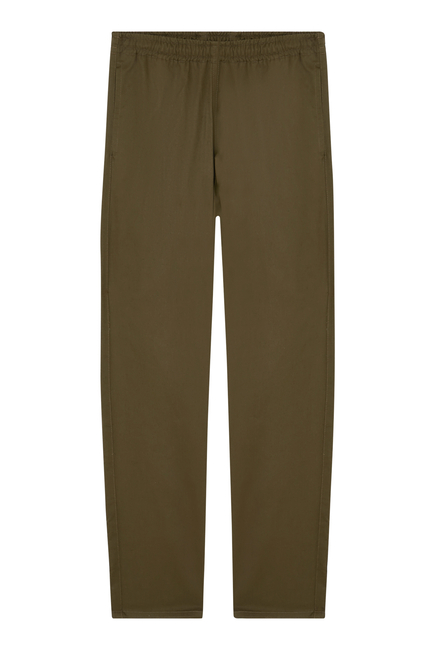 Straight Leg Gabardine Trousers