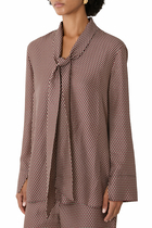  Adele Printed Silk Blend Blouse 