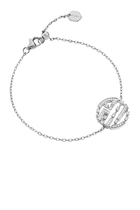 Avenues Luxe Chain Bracelet, 18k White Gold  with Full Diamonds