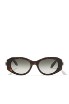 Serpenti Forever Havana Oval Sunglasses