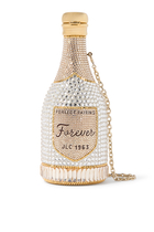 Bespoke Champagne Bottle Forever Clutch Bag