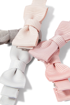 Kids Martha Bow Salon Clips, Set of 5