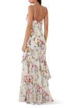 Viola Silk Cowl-Neck Gown