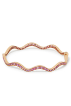 Wave 2.0 Bangle, 18k Rose Gold & Sapphires