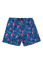 Kids Sailboat Rock Swim Shorts