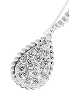 Serpent Bohème M Motif Diamond Sleepers Earrings in 18kt White Gold