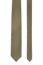 Solid Silk Linen Cotton Tie