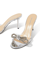 Double Bow Embellished 85 Sandals