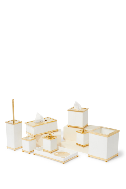 Marble Brush Holder