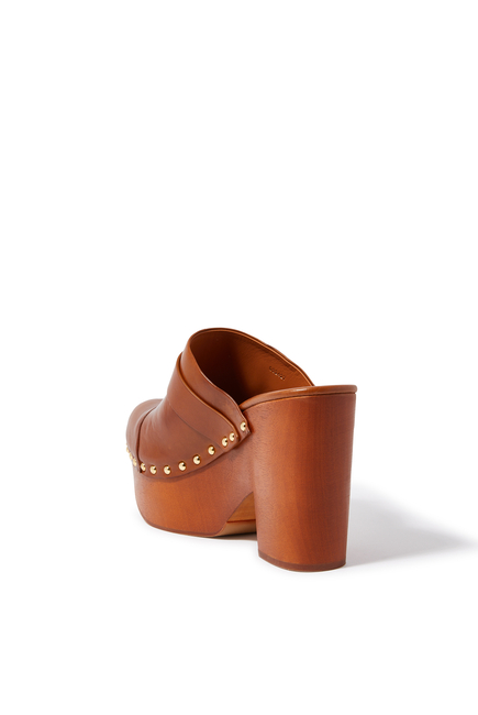 Aurna Leather Clogs