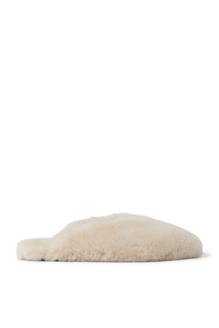 Regency Fur Mule Slippers