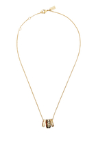 Enamel C Signature Rondelle Pendant