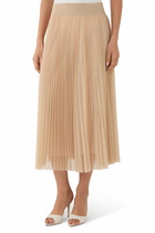 Pleated Midi Skirt